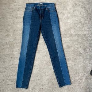 Two tone skinny jeans from pacsun